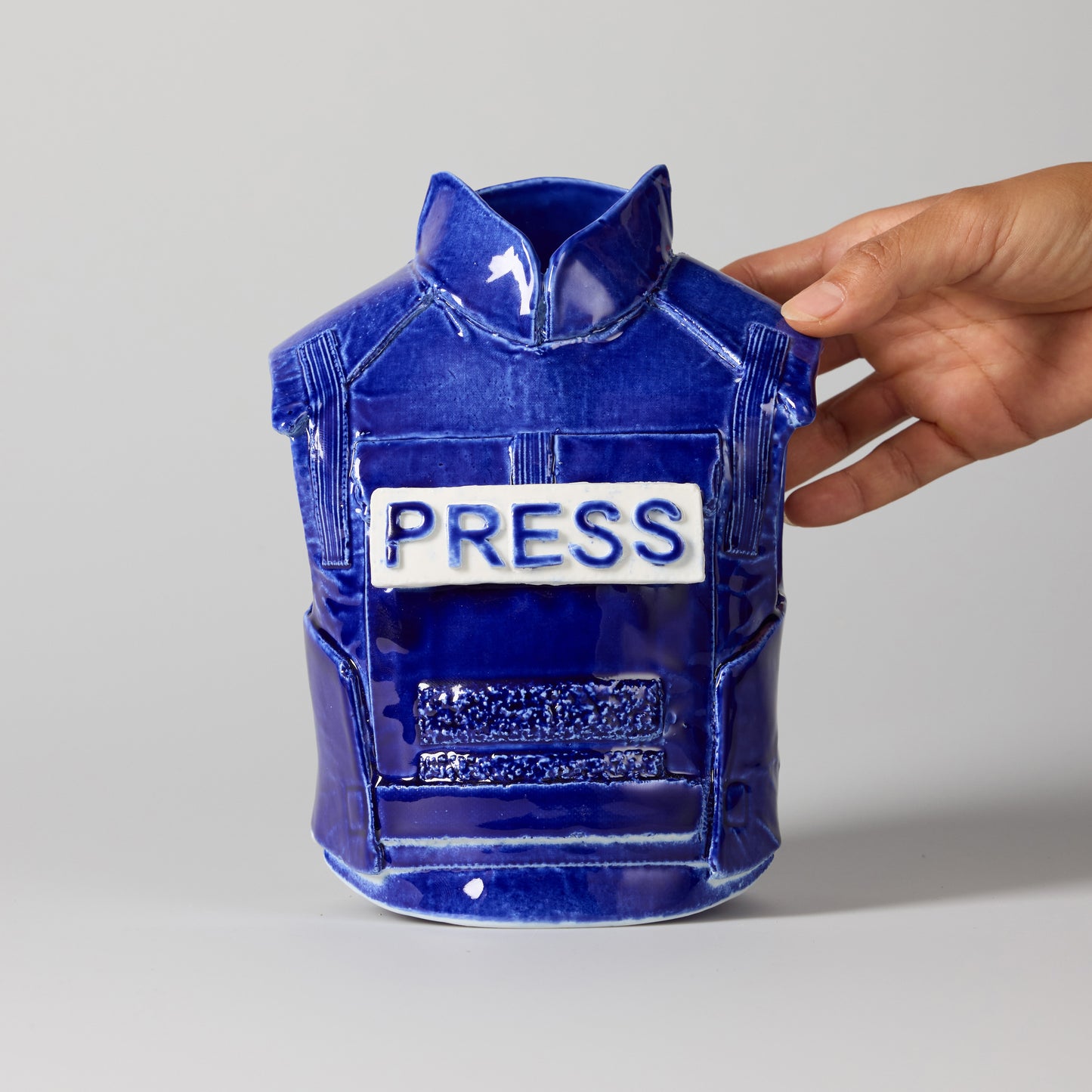Hopeism Press Vest - Glazed Cobalt Blue
