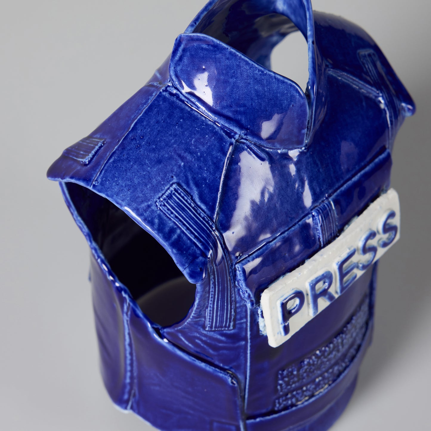 Hopeism porcelænsvest - glaseret kobalt